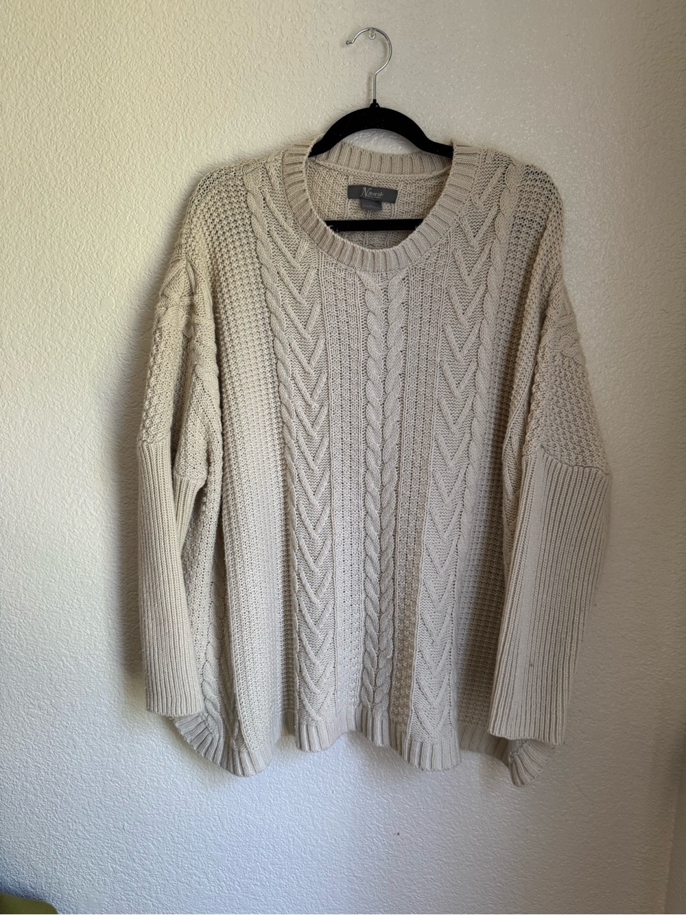 Natural reflections sweater size XL